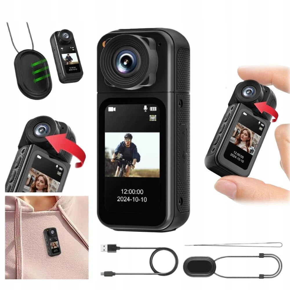 Mini Sports Camera, HD 1080P Holder Clip String Mini Camera