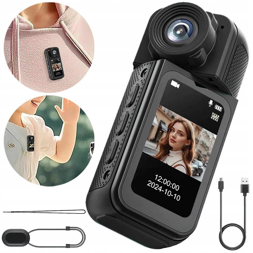 Mini Sports Camera, HD 1080P Holder Clip String Set