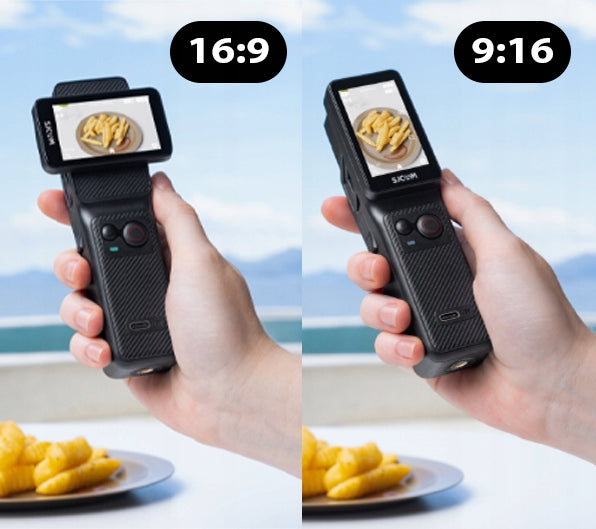 Mini Sports Camera SJCAM C400 Rotating Screen Remote Control WiFi White 4K 7h Packaging status original