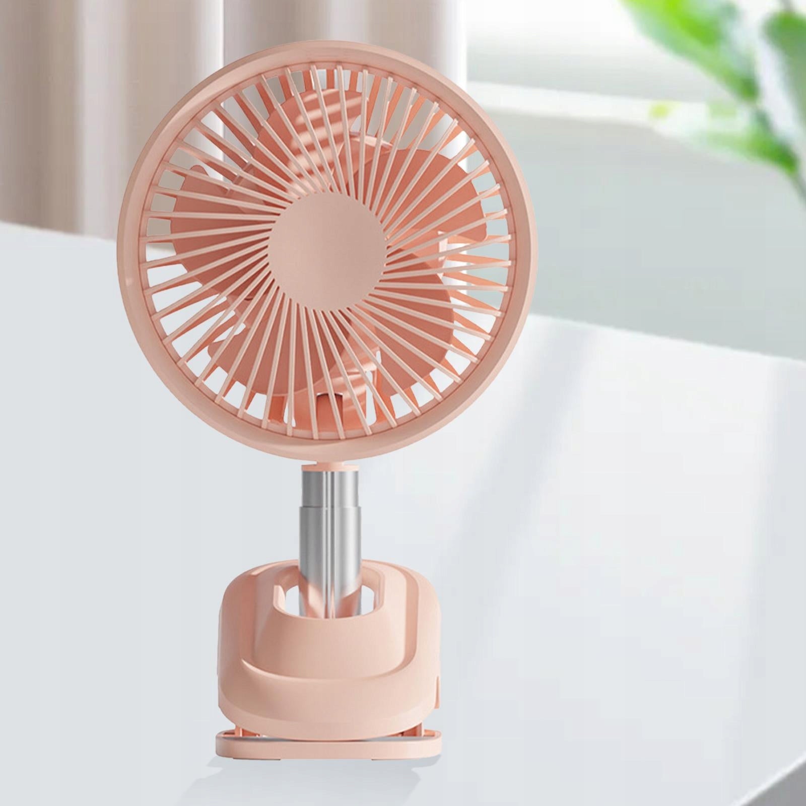 Mini Table Fan Clip On Type Cooler 360 Degree pink Model wentylator cyrkulacyjny powietrza do biurka