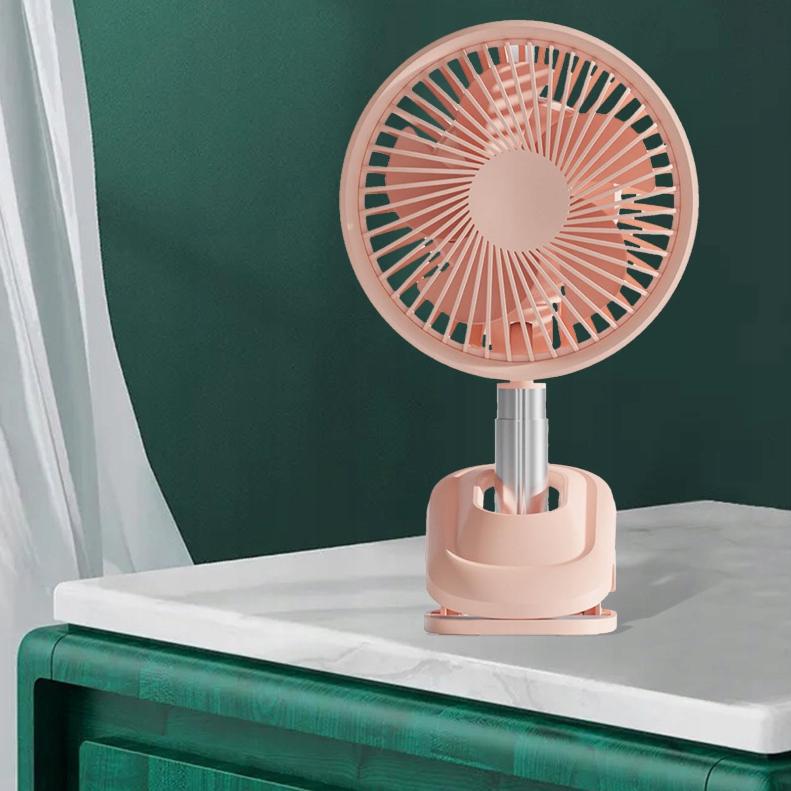 Mini Table Fan Clip On Type Cooler 360 Degree pink Type air conditioner