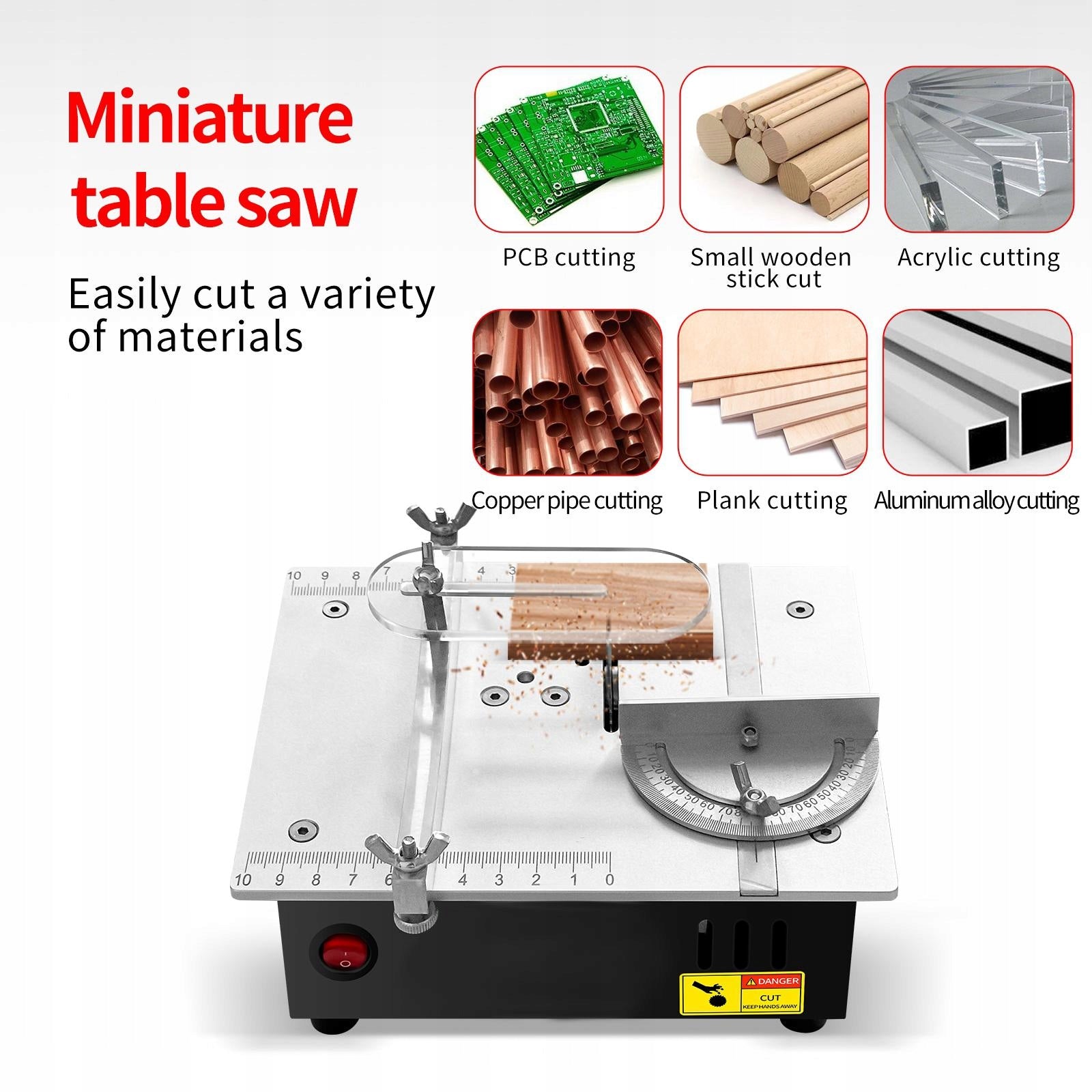 Mini Table Saw Portable DIY Craft Modeling Batteries included no