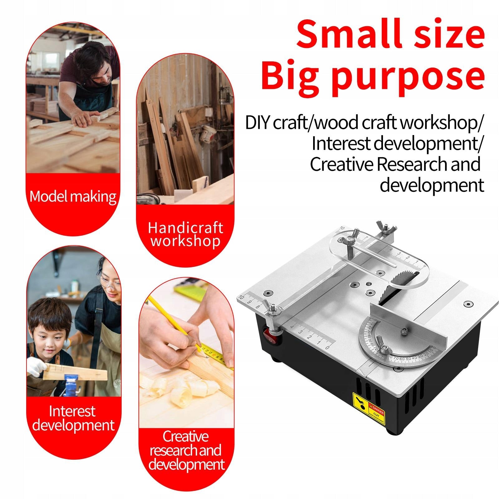 Mini Table Saw Portable DIY Craft Modeling Product weight with unit packaging 0.5 kg