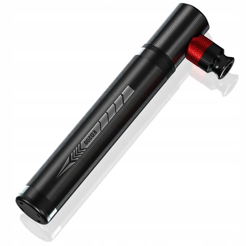 Mini Tire Pump Shrader Presta Water Bottle Mount Aluminum Black