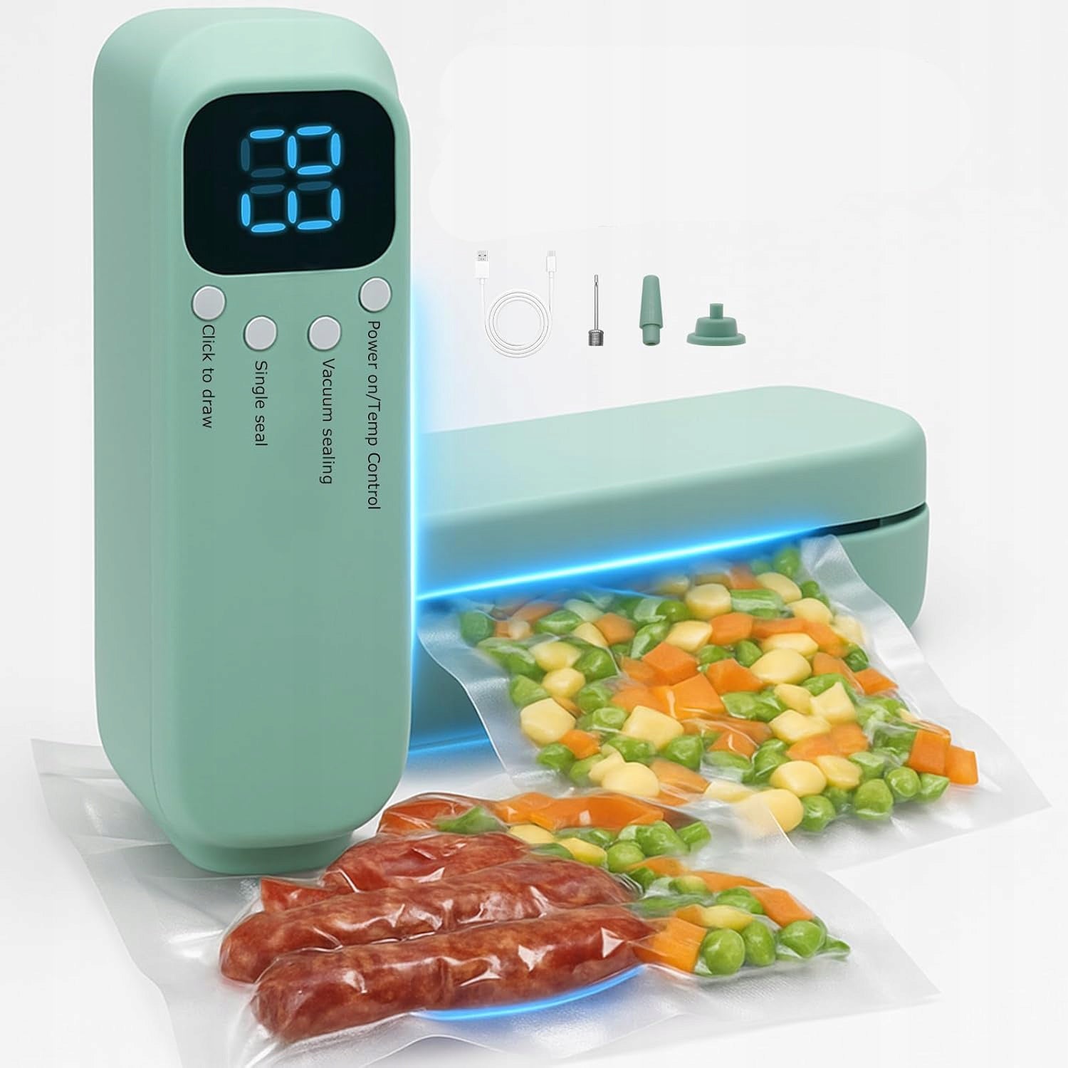 Mini Vacuum Packer Foil Bag Welding Machine USB Rechargeable
