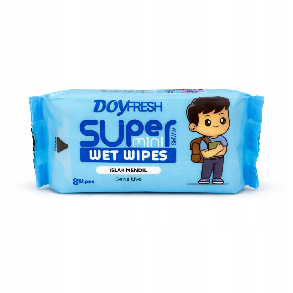 Mini Wet Wipes 8x8pcs (64pcs) Pocket Blue Manufacturer code 8684877997131