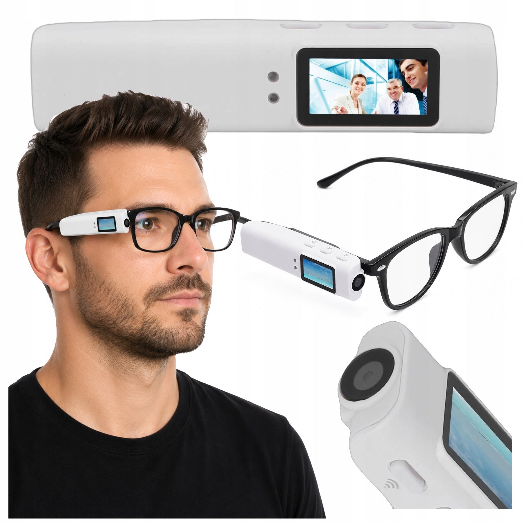 Mini WiFi Camera for POV Glasses 2.7K Photo Video up to128GB USB-C + Glasses Packaging status original