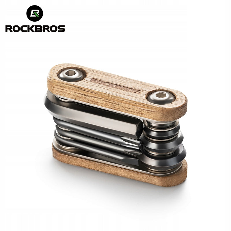 Mini bicycle tool Rockbros set 8in1 multitool Model KLUCZ ROWEROWY IMBUS 8EL 43210047001