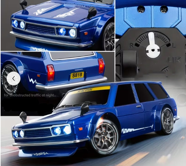 Mini drift car 1:24 – set with obstacles for home and office Packaging status original