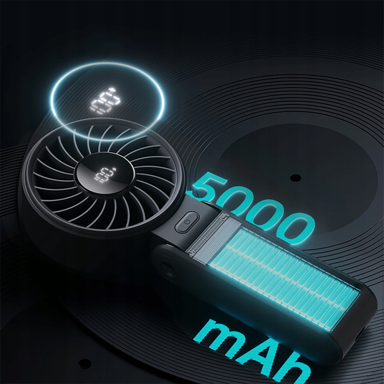 Mini fan Jisulife life7 black Model life7