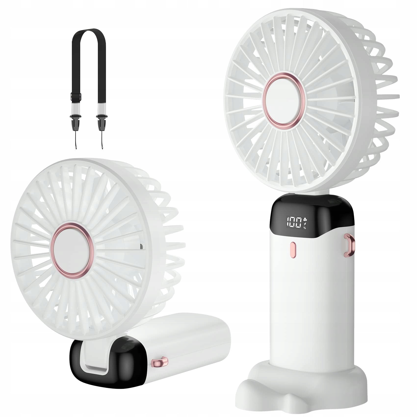 Mini fan N15 white LIGHTWEIGHT EFFICIENT GADGET GIFT