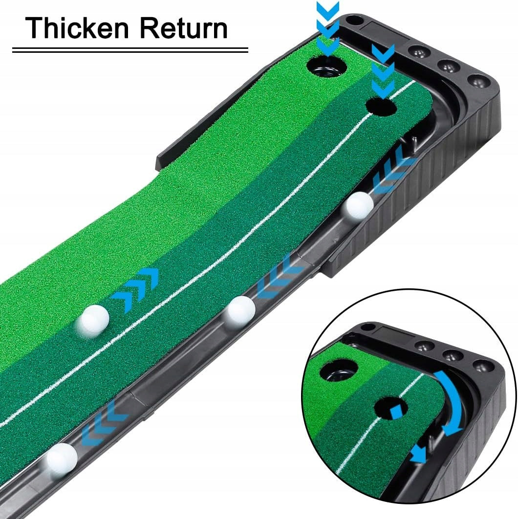 Mini golf game set mini golf green mat 3 balls learning training Kid's age 5+ years