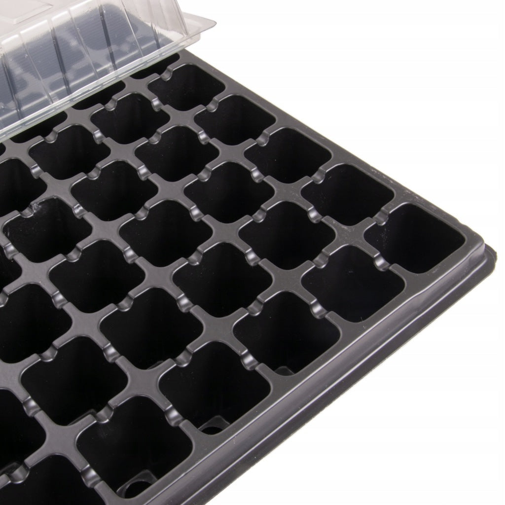 Mini greenhouse for germination sowing and seedling kit 84 cells inspection Product width 52.5 cm