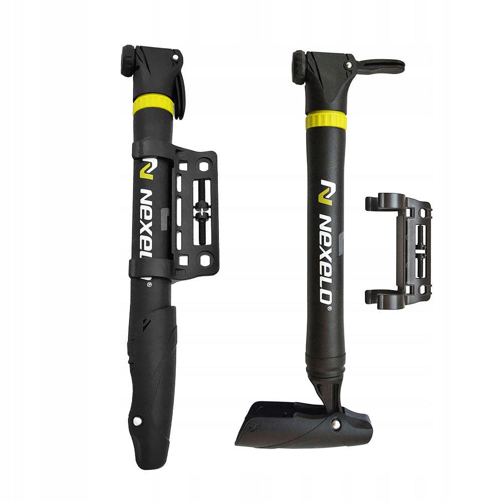 Mini hand bicycle pump with valve clamp AV/DV/FV movable head