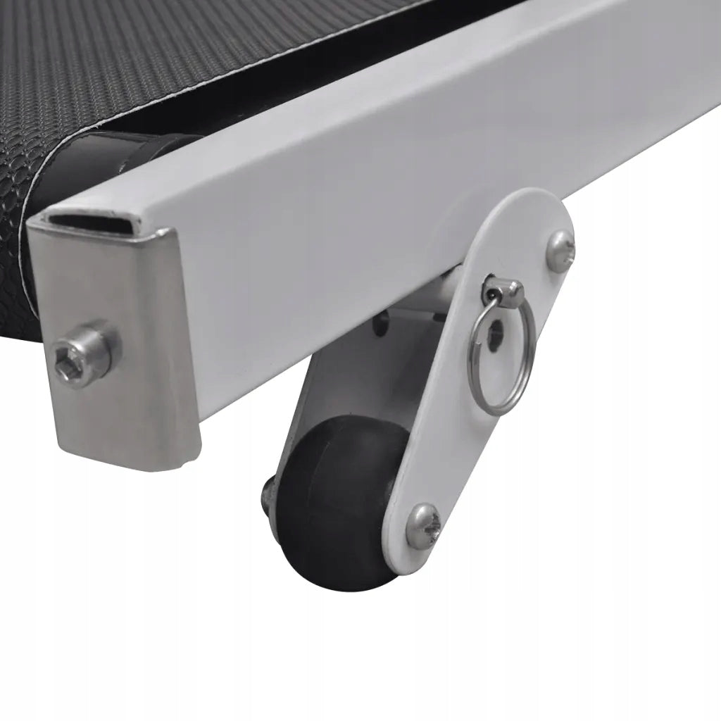 Mini treadmill, foldable, 93 x 36 cm, black Additional features transport wheels