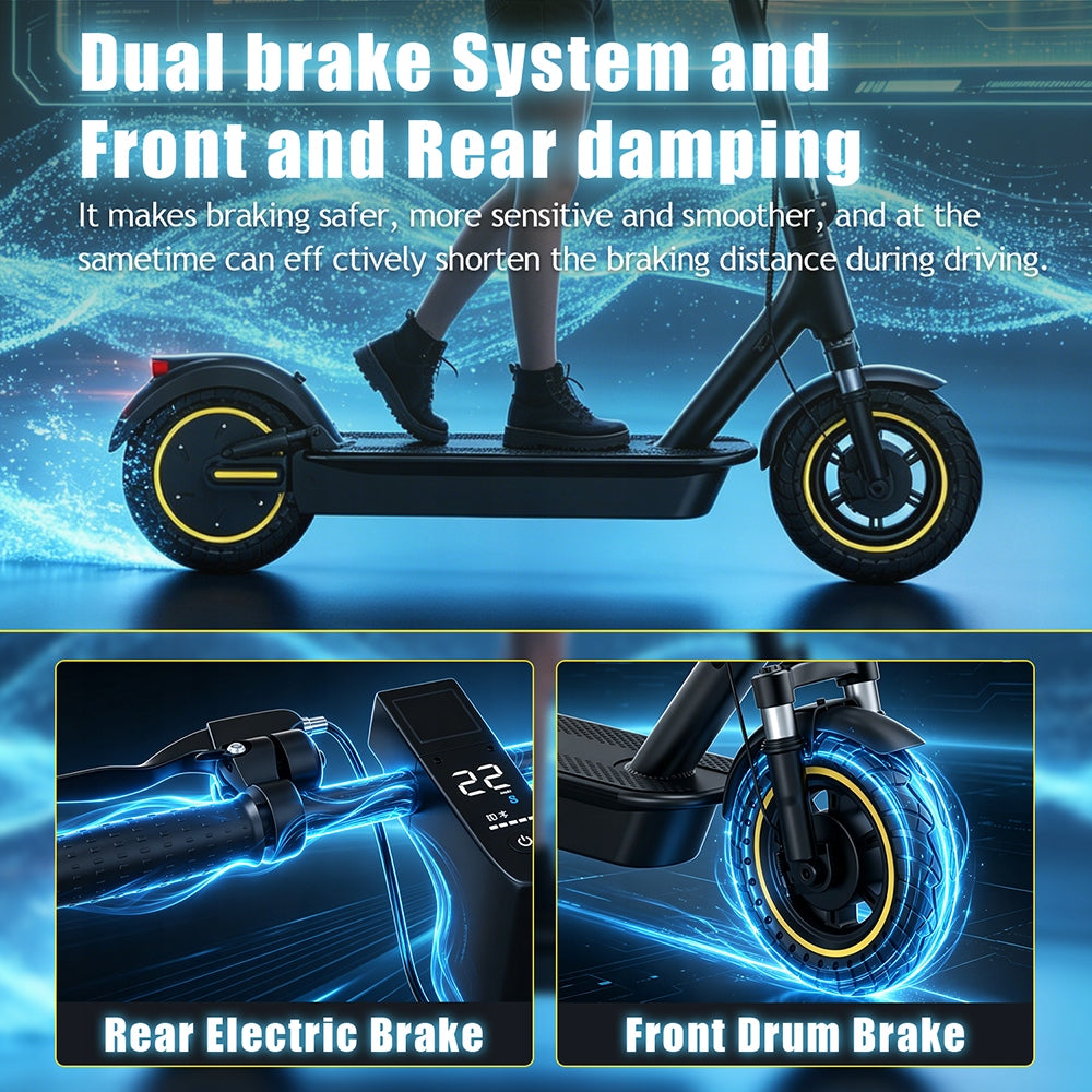 Minicee 500W Adult Electric Scooter - Foldable Design, 30km Range 19km/h Color black