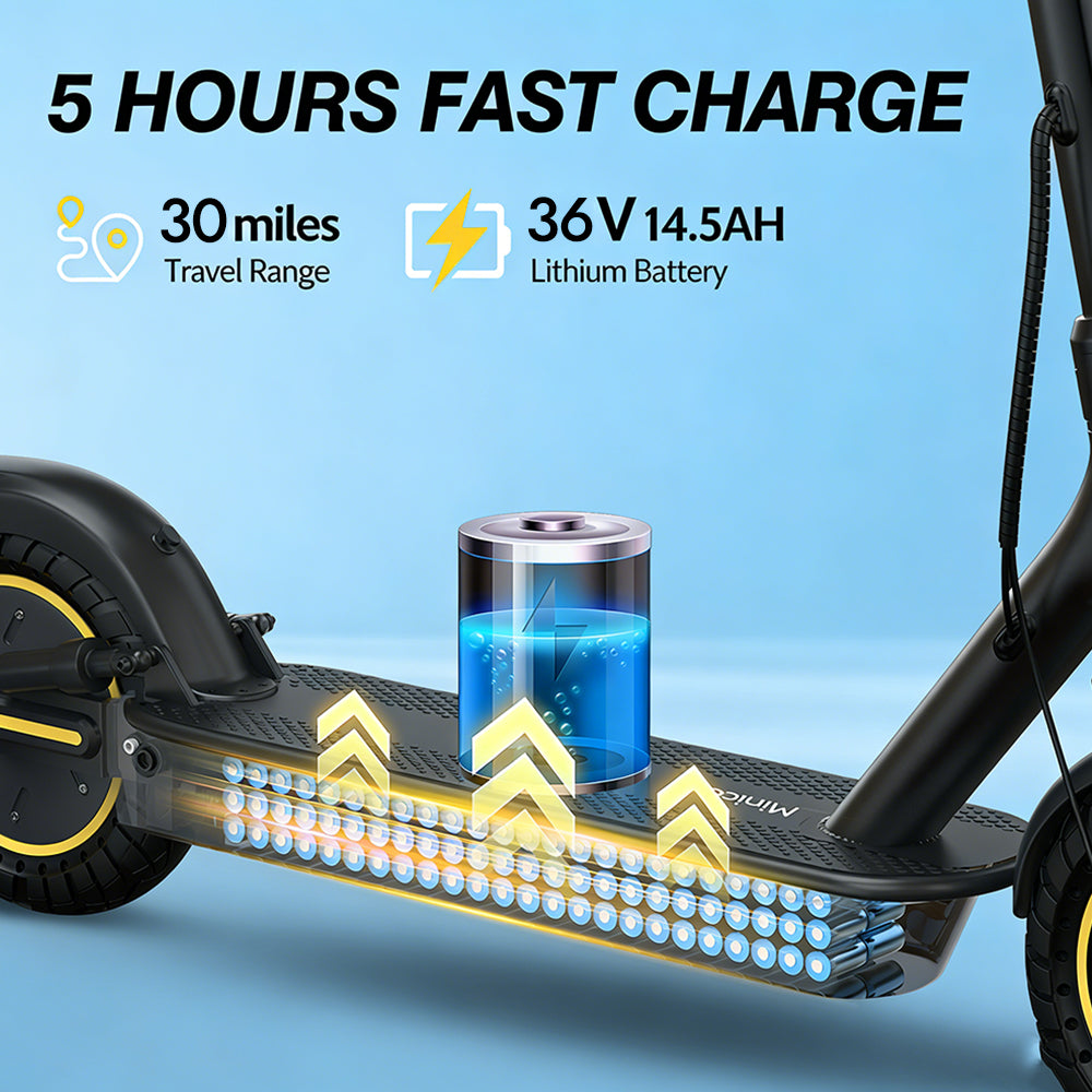 Minicee Adult Folding Electric Scooter - 500W Motor , 19km/h 10-Inch Tires Brand no brand