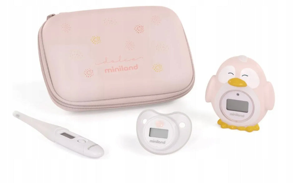 Miniland set of 3 Thermometers for bath and body case
