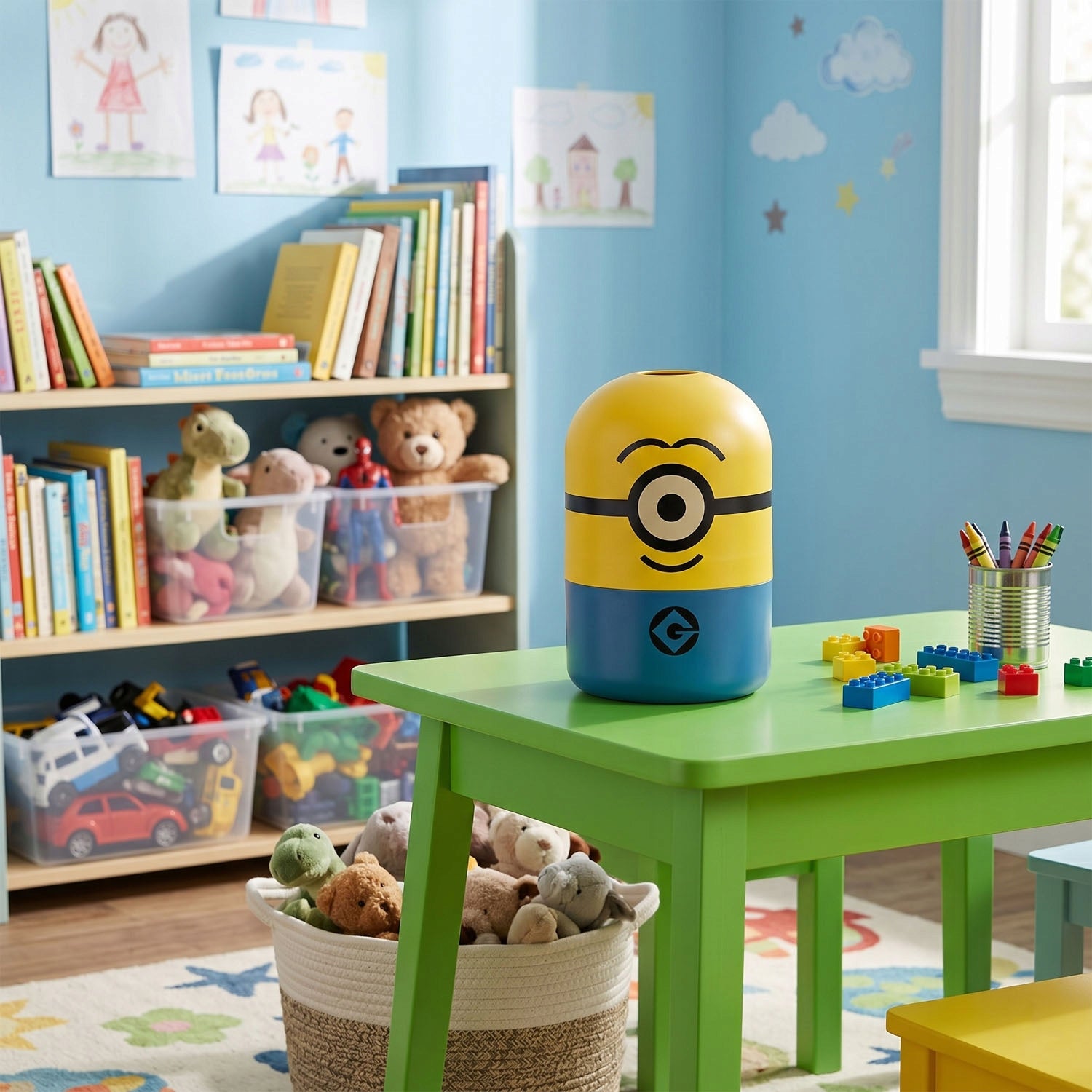 Minions stuart storage container yellow 8L minions Brand Keeeper