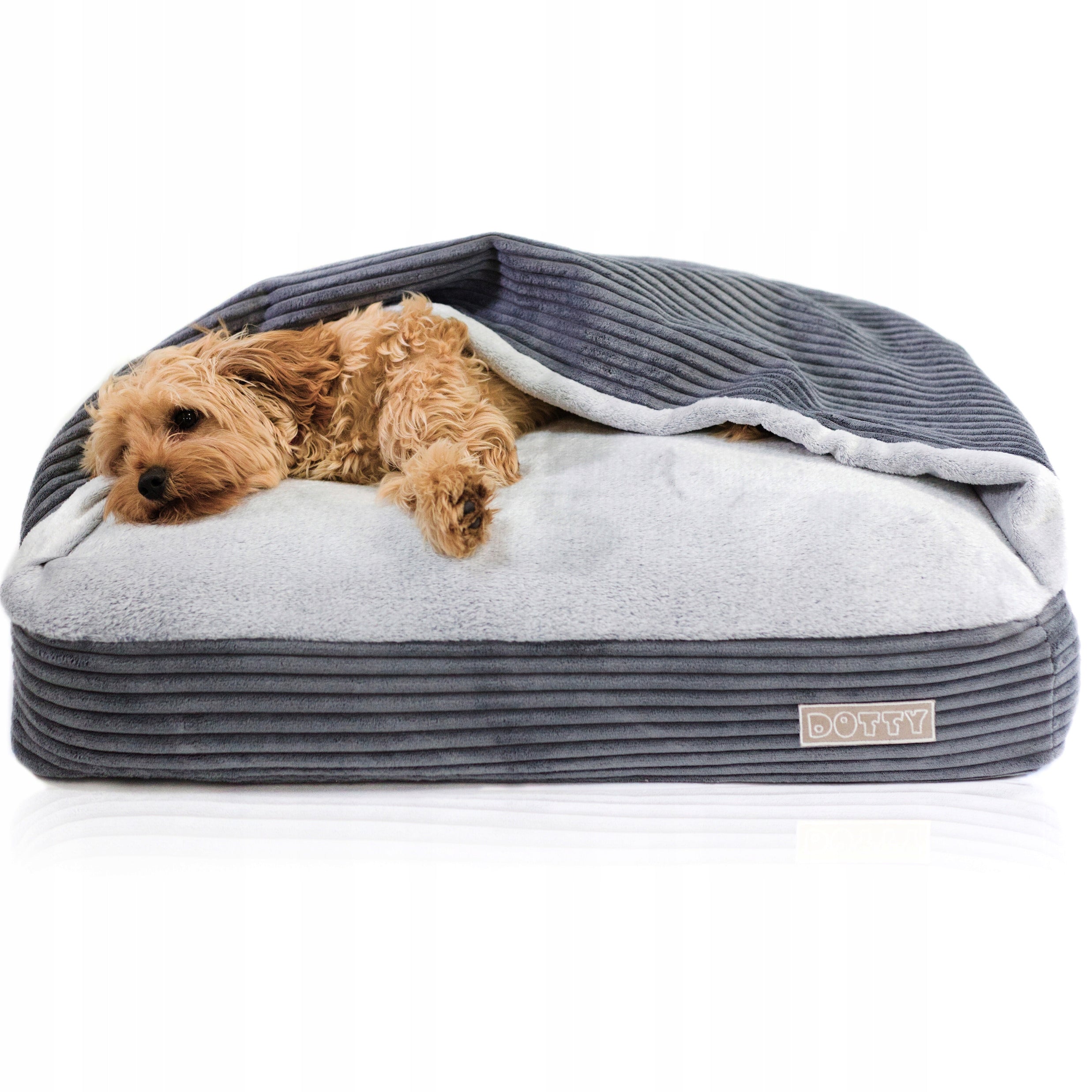 Mink bed for dog - dachshund bed with a layer of blanket with a hood Packaging status original