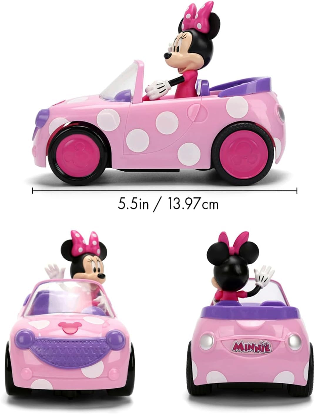 Minnie Roadster Minnie Mouse Remote Controlled Car for Girls 1 Series Jada Toys