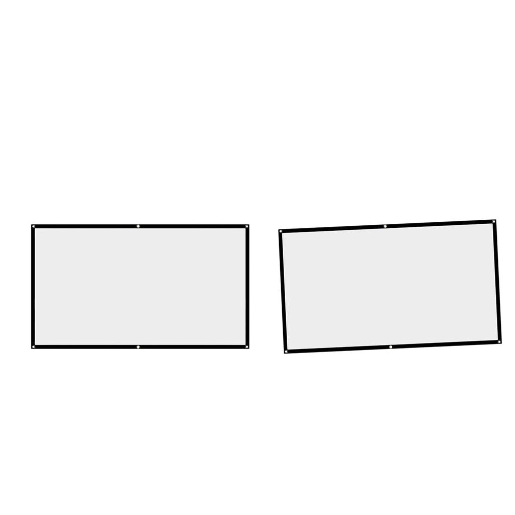 Miracle Shining 2pcs Foldable 16:9 Projection Screen Home Cinema Video