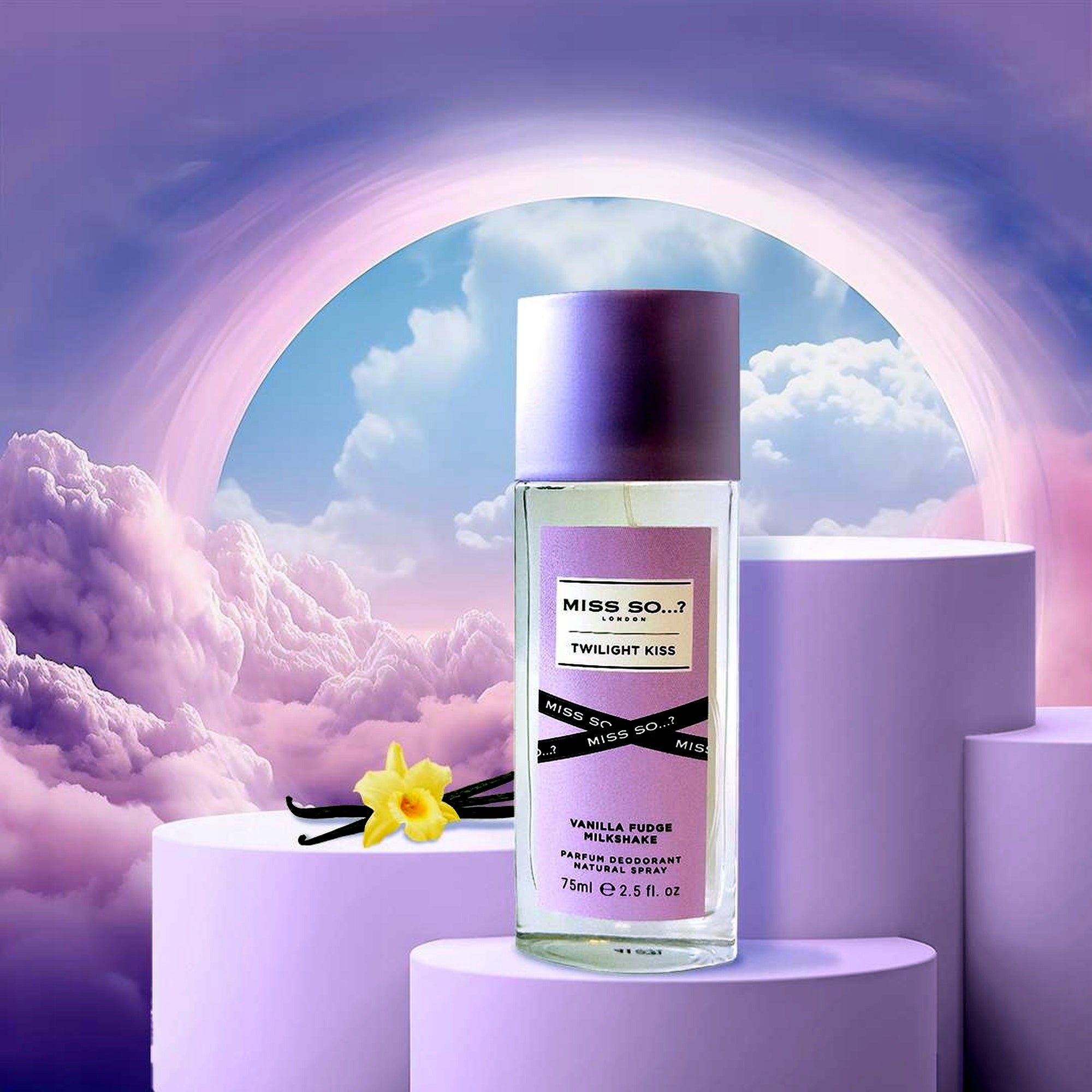 Miss SO...? London Twilight Kiss Perfumed Natural Deodorant Spray 75ml Brand Miss So...?