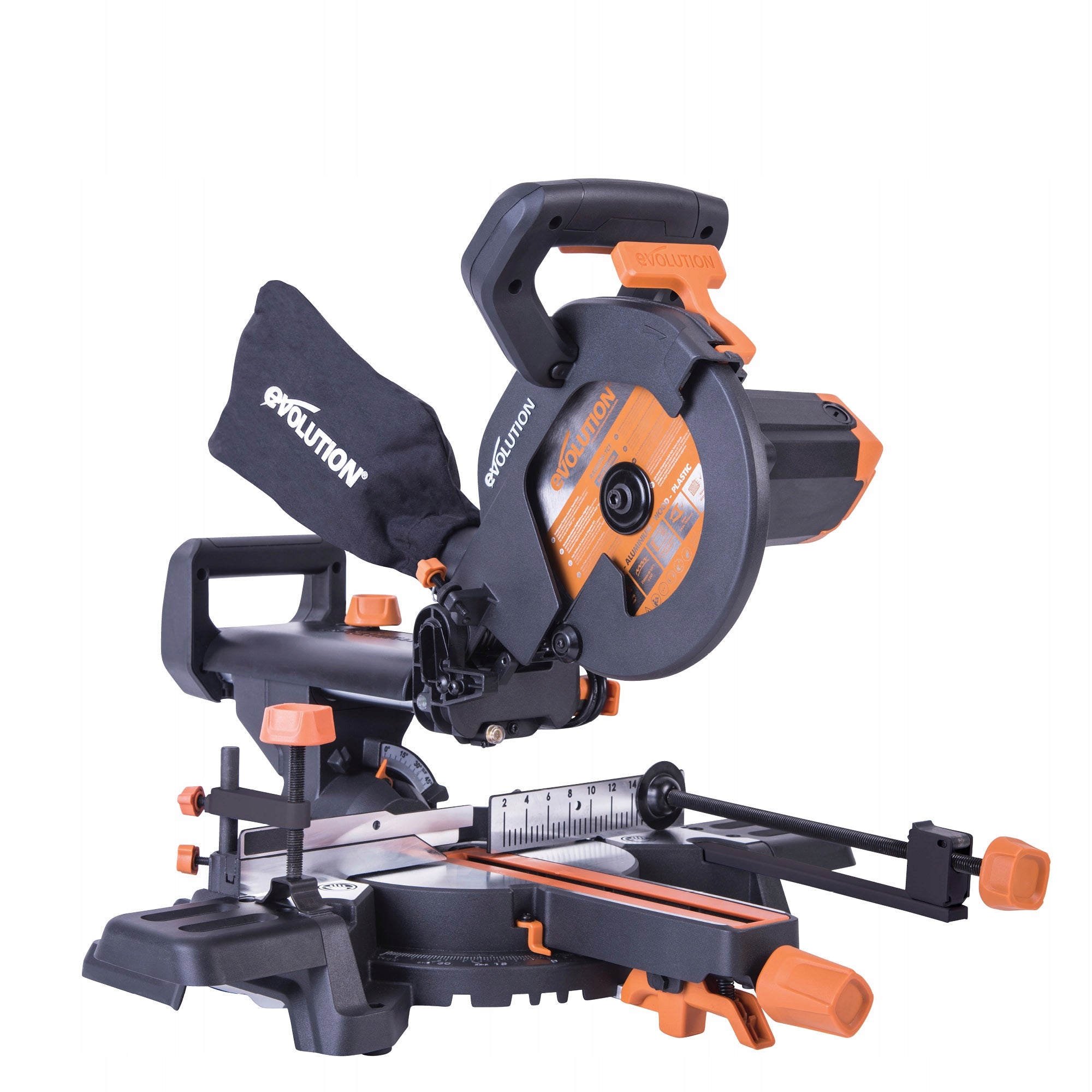 Miter saw Evolution R210SMS+ 1500W 210mm with multi-purpose disc TCT