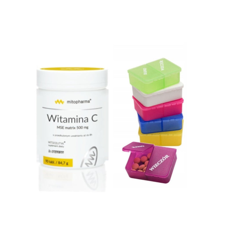 Mitopharma VITAMIN C MSE MATRIX 500 mg High dose vitamin C 90 tabl. + Freebie