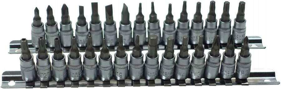 Mixed sockets 1/4", 30 pcs. Condor