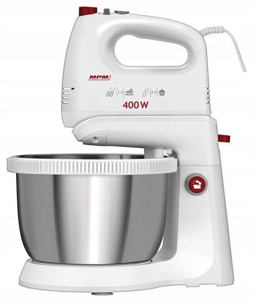 Mixer with rotating bowl Inox MPM MMR-21Z 400W white Power rating 400 W