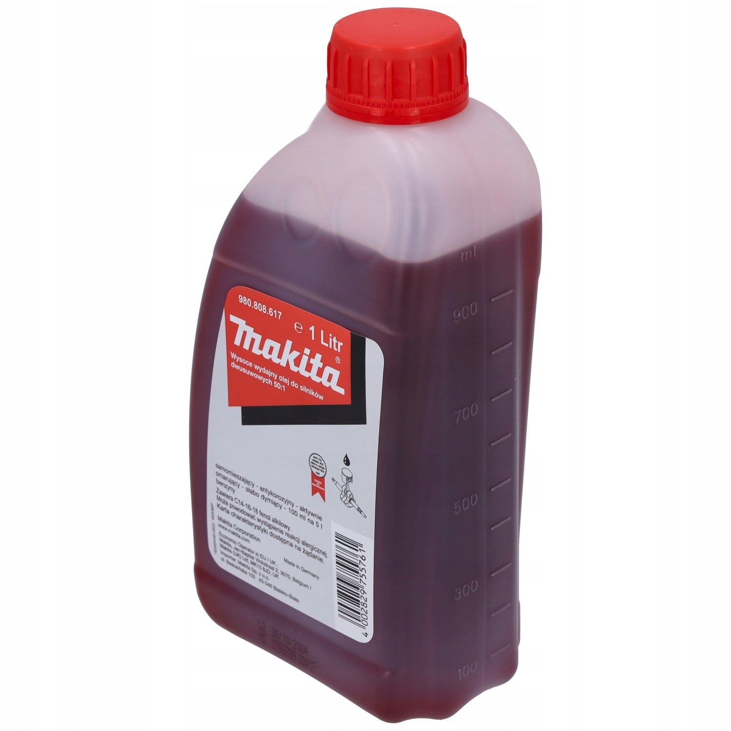 Mixture oil for 2-stroke engines 2T 1L MAKITA Product weight with unit packaging 1 kg
