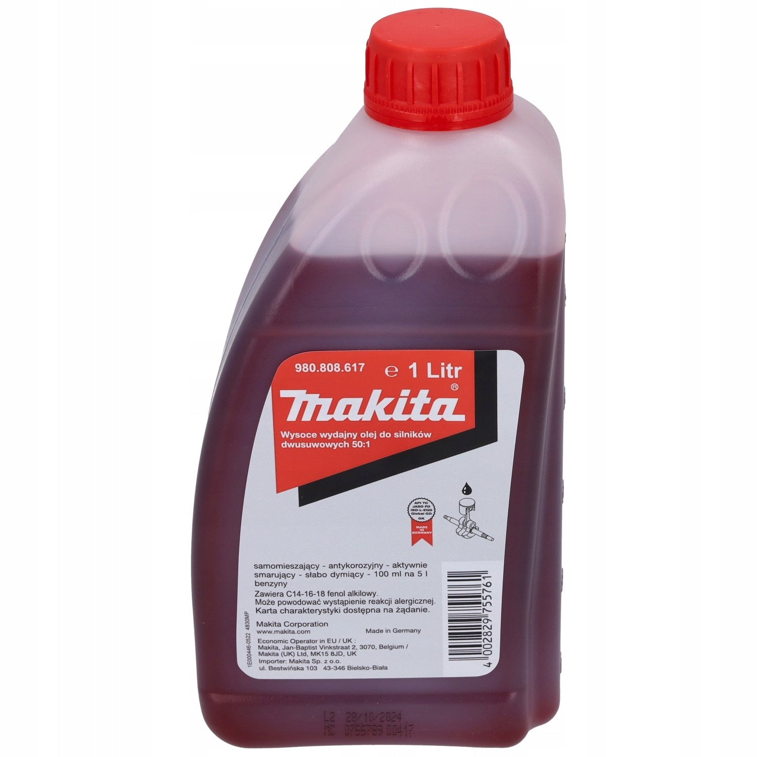 Mixture oil for 2-stroke engines 2T 1L MAKITA Type oil