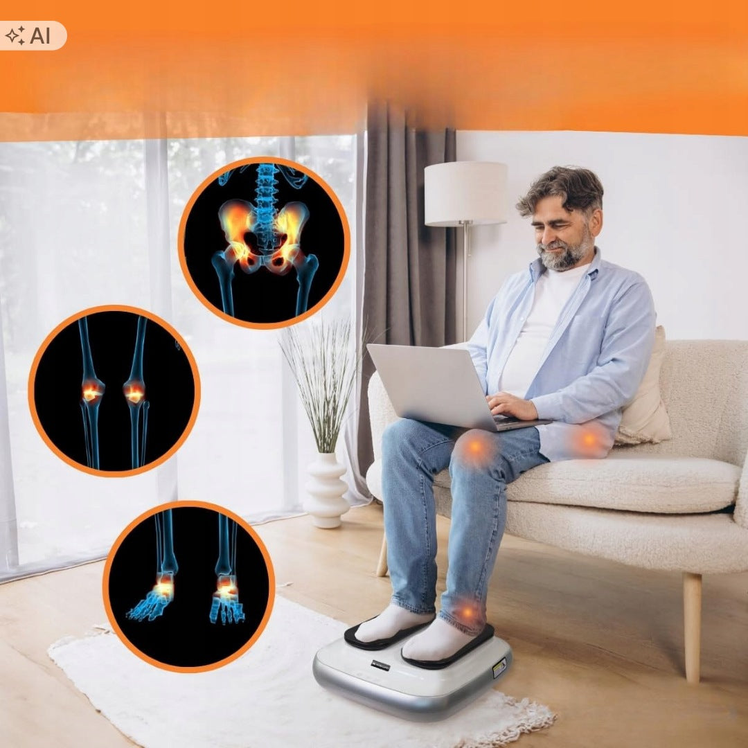 Mobiclinic Electric Leg Massager Sitting Exercise Silver 20 W Brand no brand