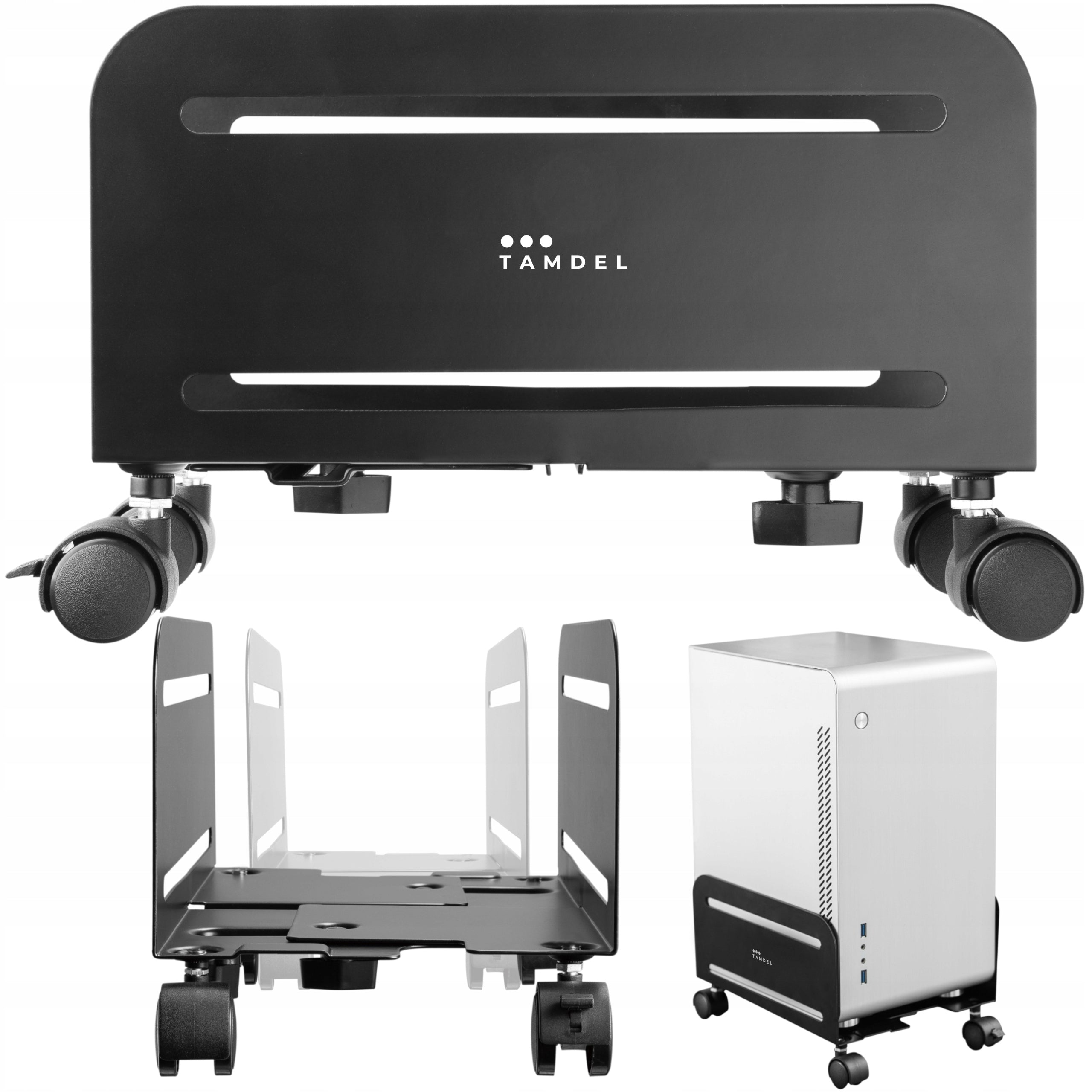 Mobile PC Stand | Adjustable | Wheels | 10 kg TAMDEL ETX-WDK2 Packaging status original
