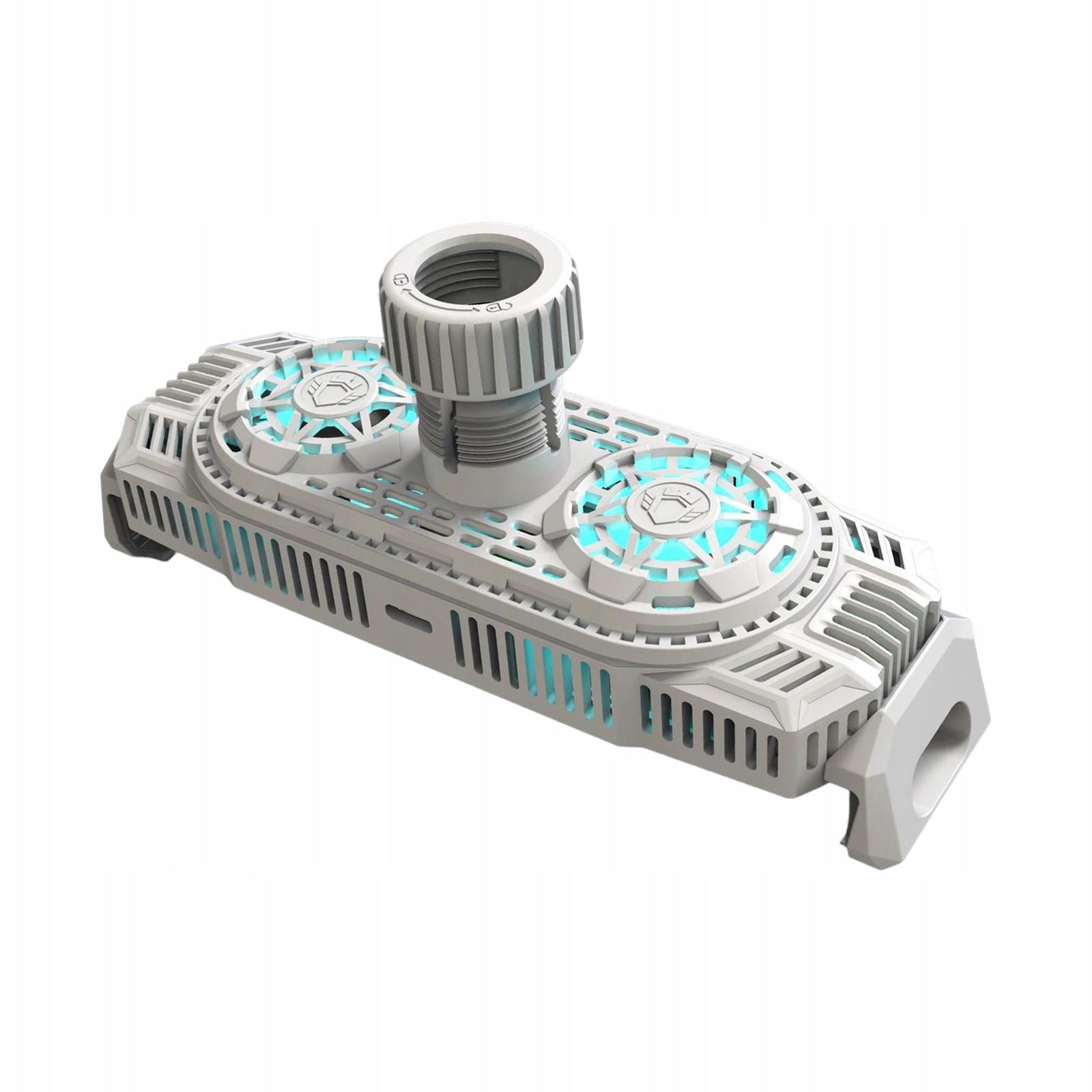 Mobile Phone Radiator with Holder Dual Fans Retractable Heatsink Cell White Dominant color other