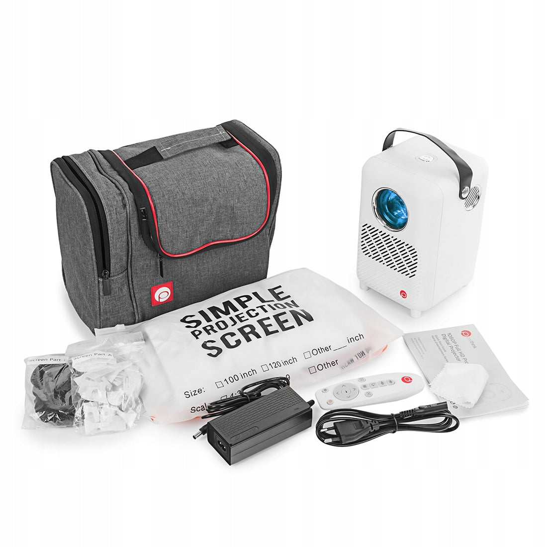 Mobile Projector M1 LED Full HD Bag BT Screen Brand VIVIBRIGHT