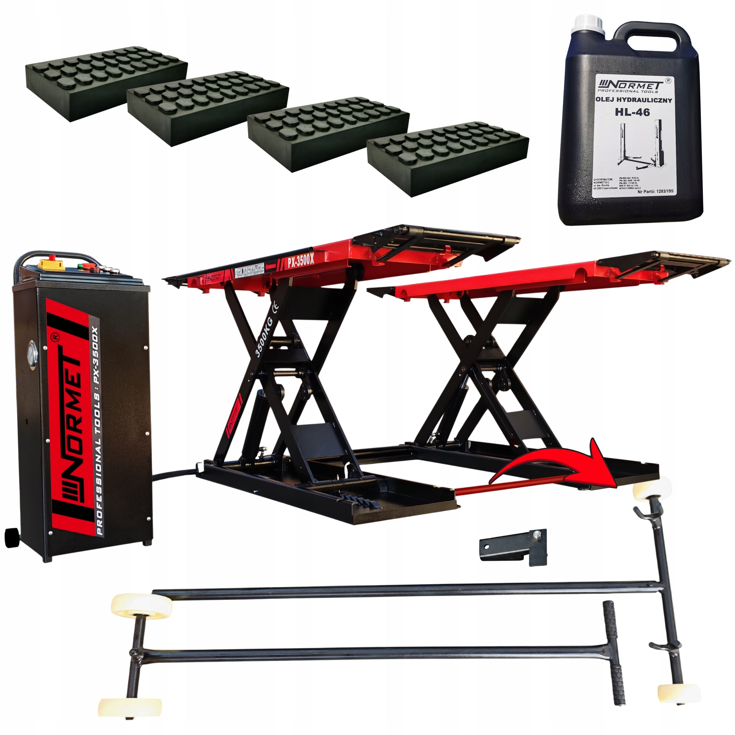 Mobile Scissor Lift 3,5T NORMET PX-3500X