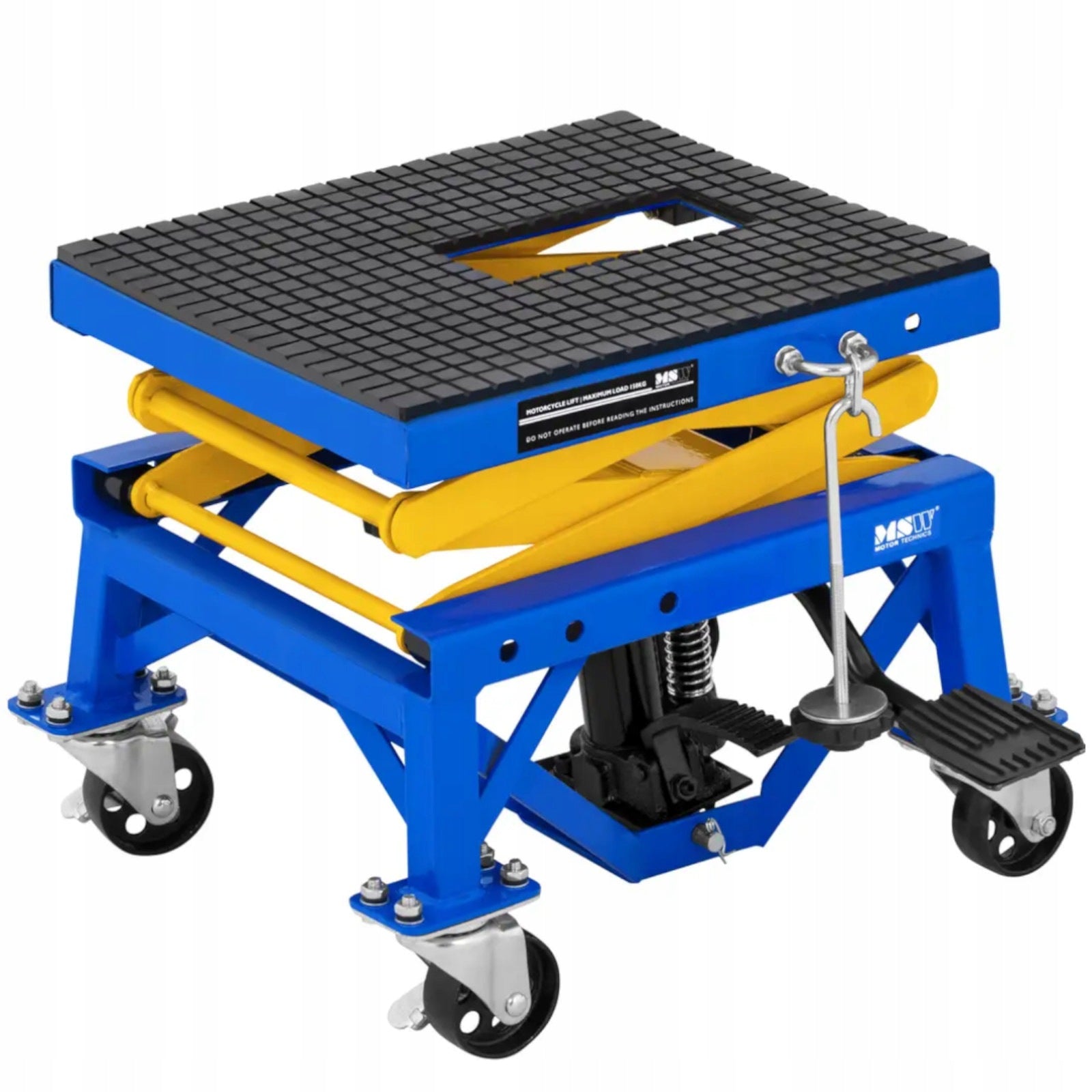 Mobile motorcycle jack lift 35-87 cm 150 kg Product weight with unit packaging 27.55 kg