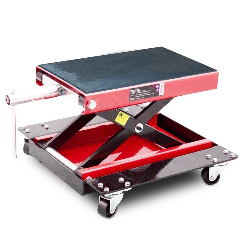 Mobile motorcycle scissor lift up to 500kg red Manufacturer Bituxx