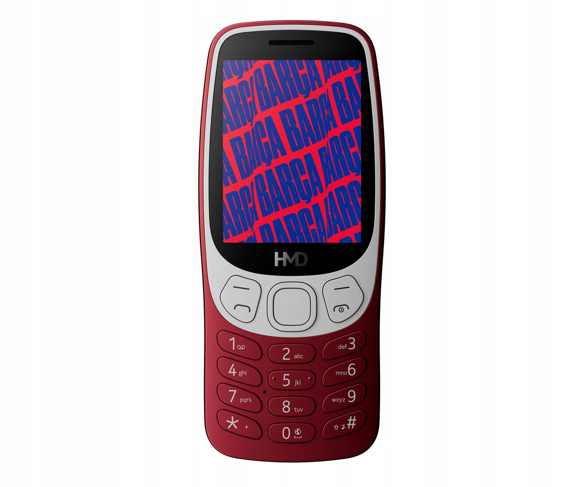 Mobile phone HMD Barça 3210 4G (LTE) red |FV Headphones included no
