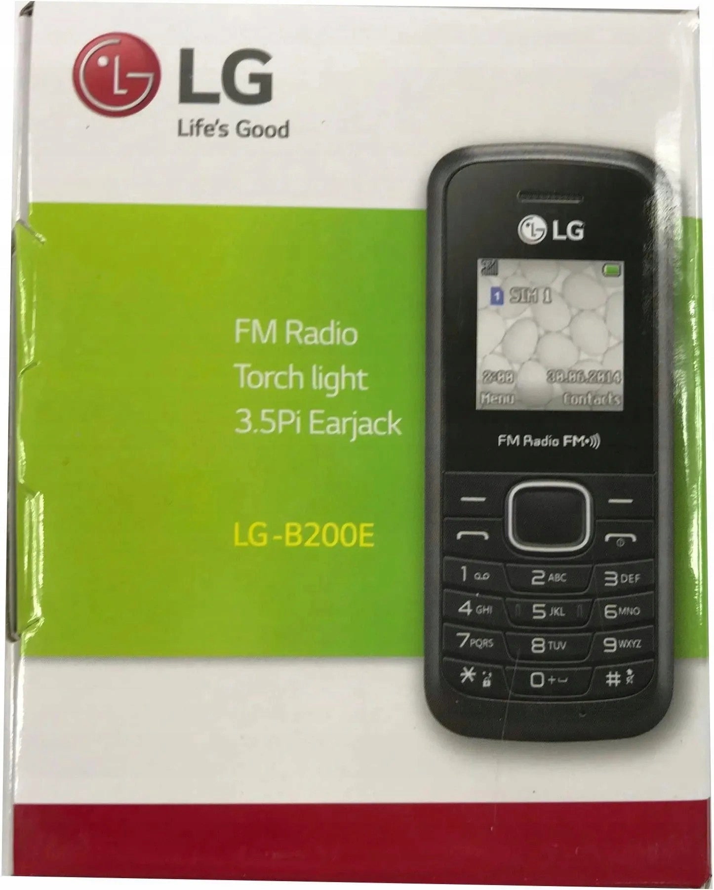Mobile phone LG B200E 48 MB / 64 MB 2G black Brand LG