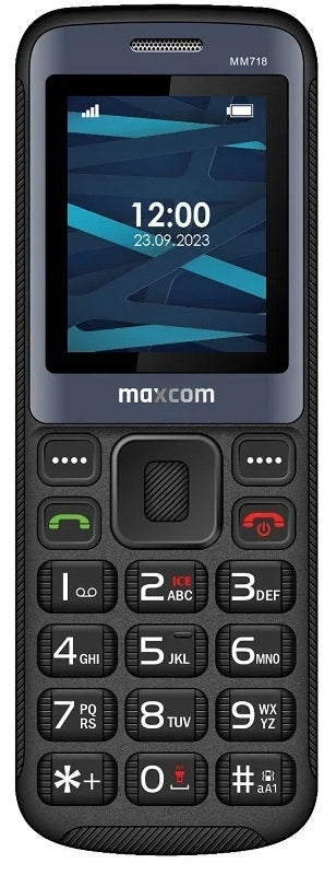 Mobile phone Maxcom MM718 16 MB / 24 MB 4G (LTE) black Charger included yes