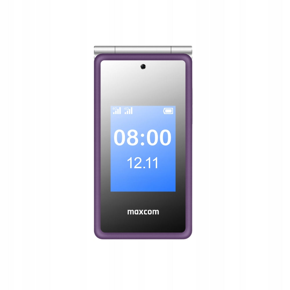 Mobile phone with flap MAXCOM Comfort MM835 L 4G Purple SOS Button Color purple
