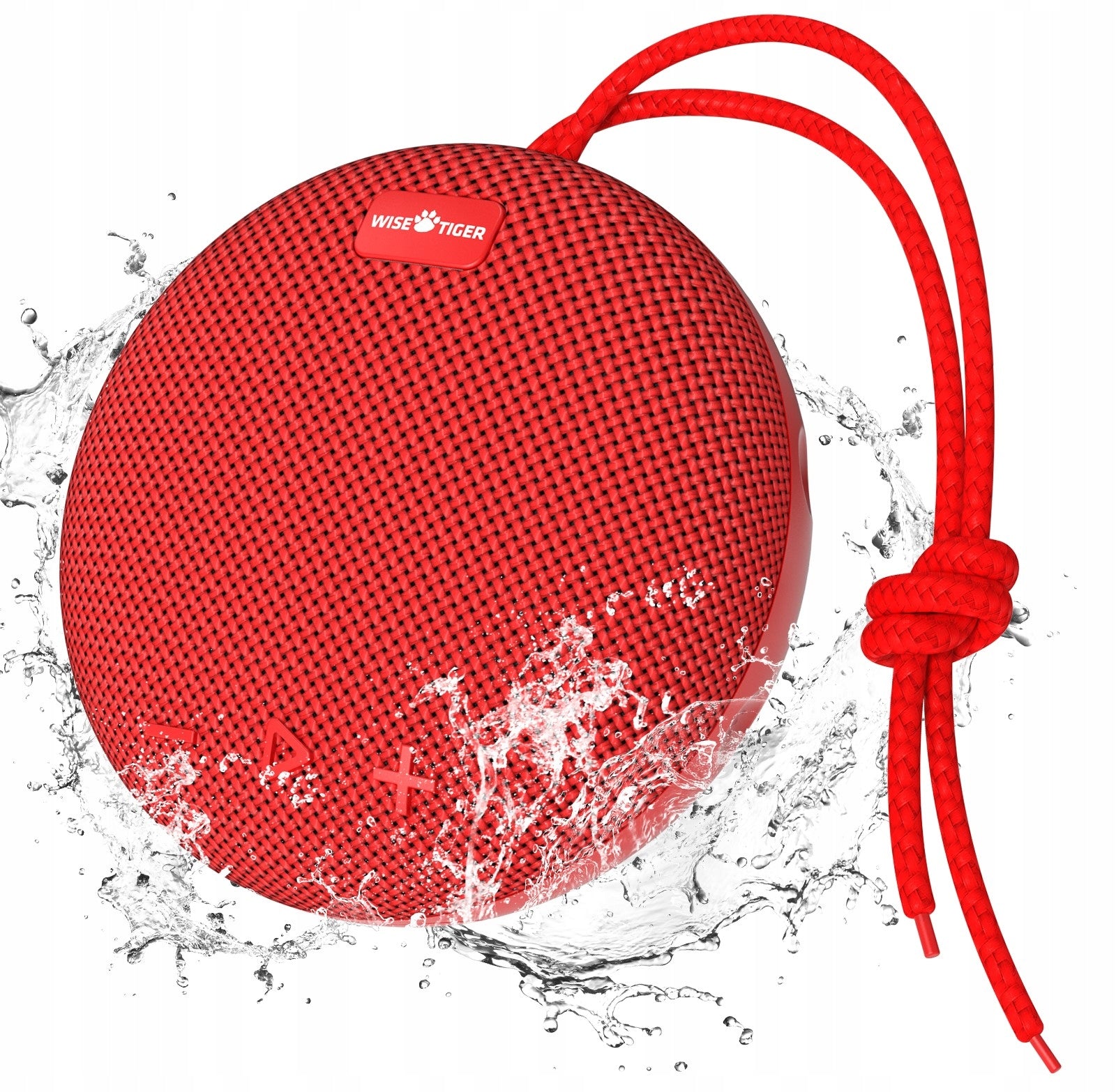 Mobile portable speaker with Bluetooth 5.0 WiseTiger C200 IPX7 red