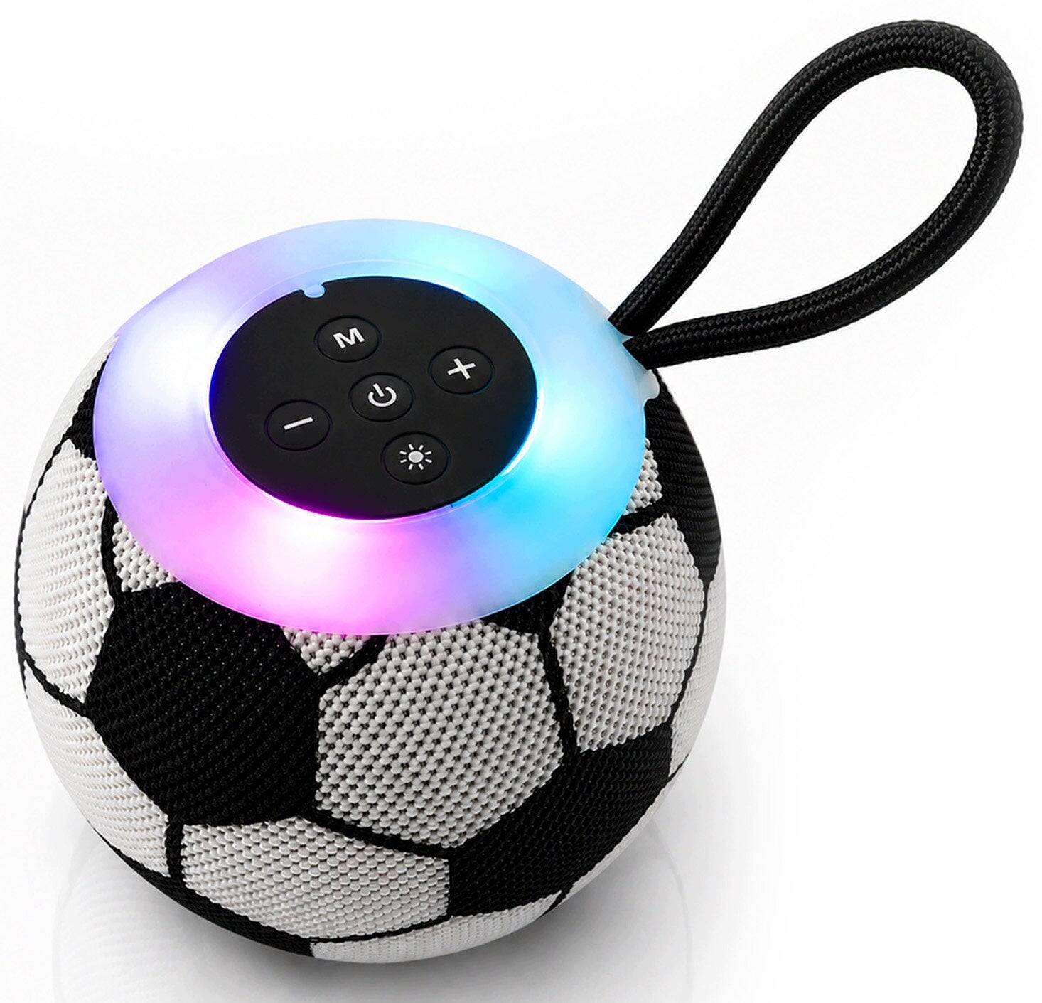 Mobile speaker MUSICMATE SB30-B FootballBeat Black and white Brand MusicMate