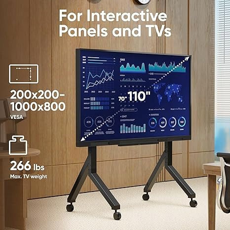 Mobile stand ONKRON for TV 70-110" on wheels VESA 1000x800 Brand Onkron