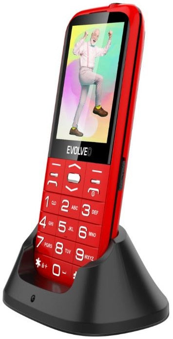 Mobilní telefon Evolveo EasyPhone XO 32/32 MB červený Built-in memory 32 MB