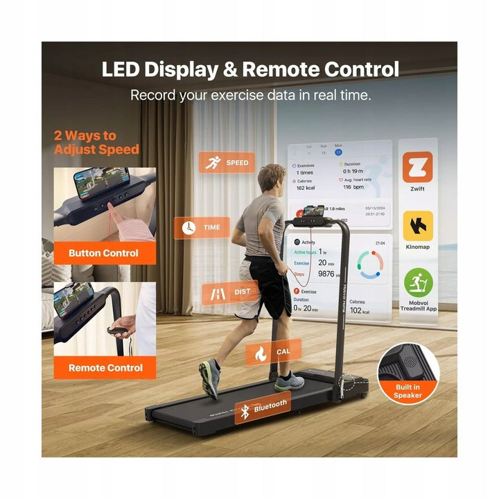 Mobvoi Home electric treadmill T4225 plus 120 kg 2,5KM 12km/h folding 3in1 Brand Mobvoi