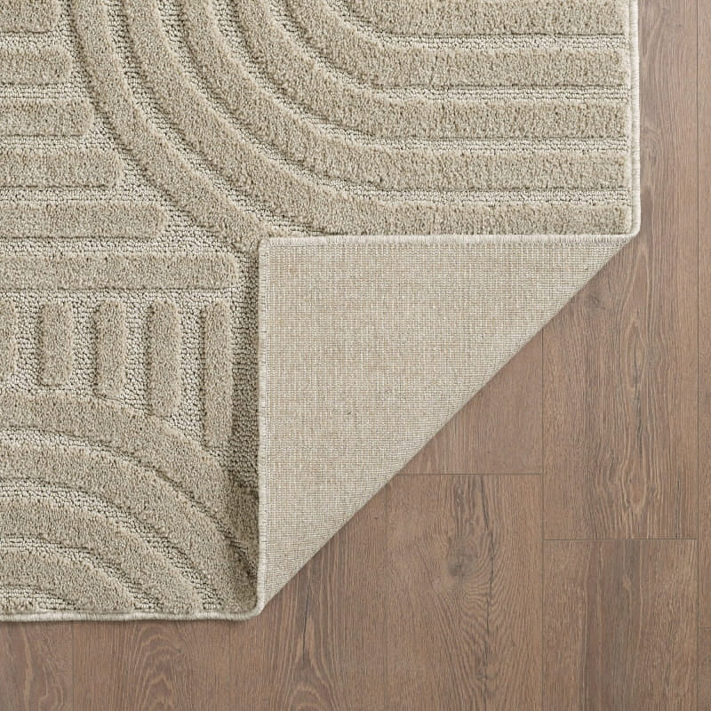Modern 3D carpet, for bedroom living room beige 240 cm x 340 cm certificate Product width 240 cm